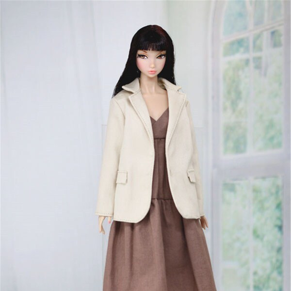 CUSTOM SIZE Doll Dress Doll Blazer Skirt for Blythe OB24 Azone Mico Poppy Parker Momoko Fashion Royalty FR2 NF2 Misaki Pullip Clothes