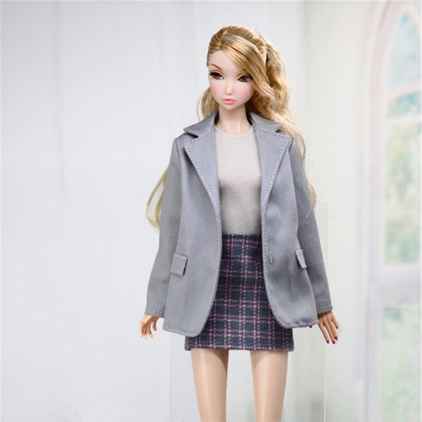 CUSTOM SIZE Doll Dress Doll Blazer Shirt Skirt for Blythe OB22 OB24 Azone Mico Licca Poppy Parker Momoko Fashion Royalty NF2 Misaki Pullip