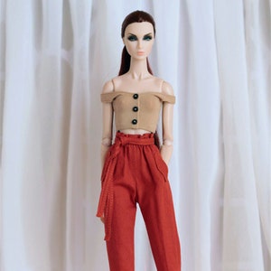 CUSTOM SIZE Doll Clothes Doll Trousers Doll Vest for Blythe OB22 OB24 Azone Mico Poppy Parker Momoko Fashion Royalty FR2 NF2 Doll