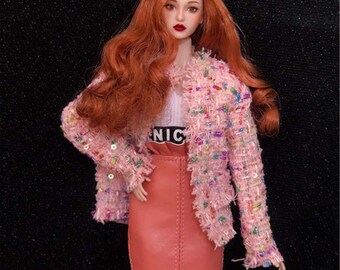 No.27 Oyster pink BJD 1//3 multi dress wrap for BJD//SD doll iplehouse SID EID