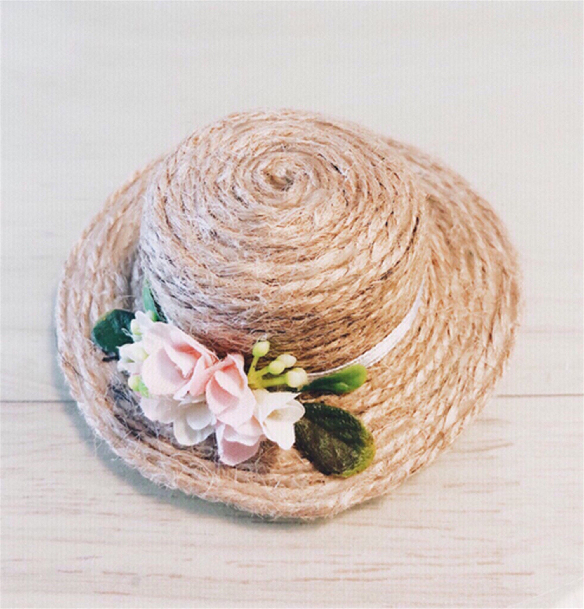 Fashionable Handmade Doll Straw Hat Elegant Doll Cap for Etsy