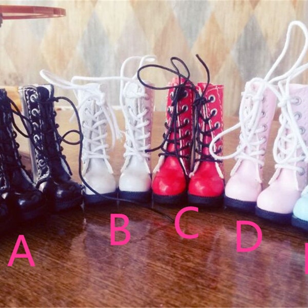 6 Colors New Miniature Doll Boots MH Boots High School Doll Shoes Custom Outfit