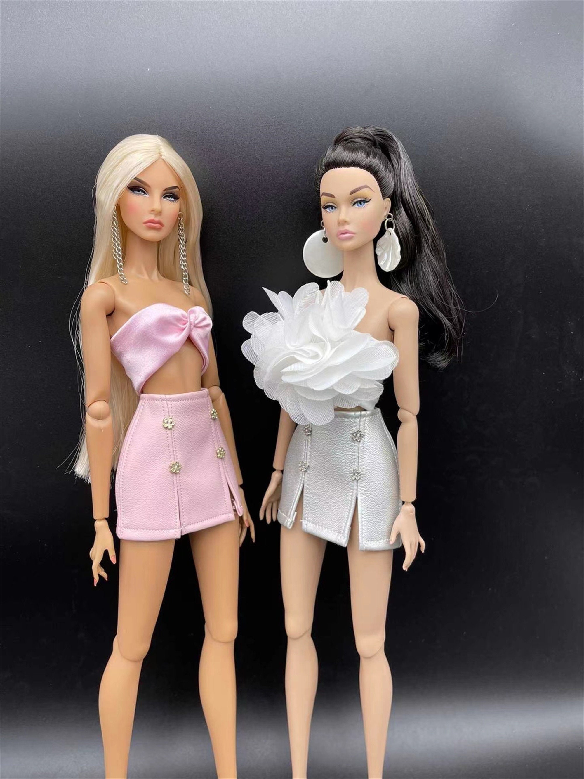 CUSTOM SIZE Doll Clothes Doll Dress Doll Miniskirt Leather Etsy