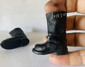 1:6 Scale Genuine Leather Doll Boots Blythe Shoes Blythe Doll Boots OB24 Doll Boots Azone 100% Handmade Doll Boots Custom Doll Shoes Outfit