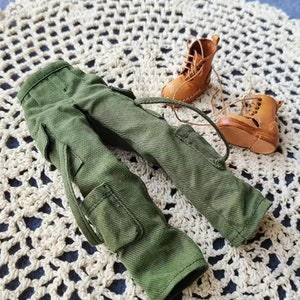 NEW ARRIVAL Miniature Doll Cargo Pants 100% Handmade Doll Trousers Sports Pants for 1/6 Scale Blythe OB24 Doll Clothes Custom Dress Outfit