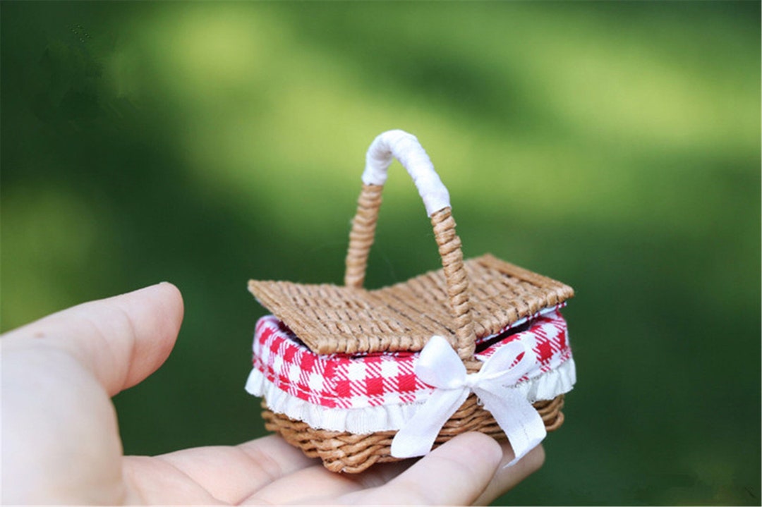 NEW Amazing Handmade Doll Picnic Basket Doll Flower Basket Etsy