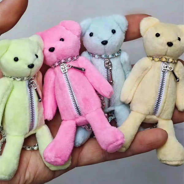 Miniature Doll Bear Bag Handmade Backpack for 1/6 Scale Fashion Royalty Poppy Parker Momoko Blythe Azone OB24 Misaki Nippon Dynamite Girls