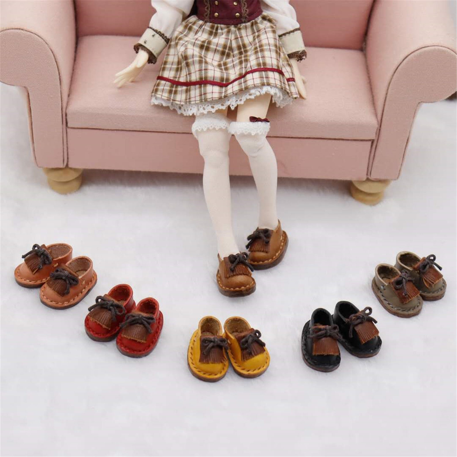 NEW Genuine Leather Doll Boots Doll Leather Shoes 100 Etsy