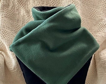Green and Black Triangle Scarf