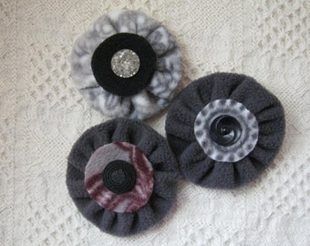 Fleece Hat Pins, Gray