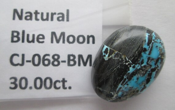 30.00 Ct. Natural Blue Moon Turquoise Gemstone, # CJ 068 - Etsy