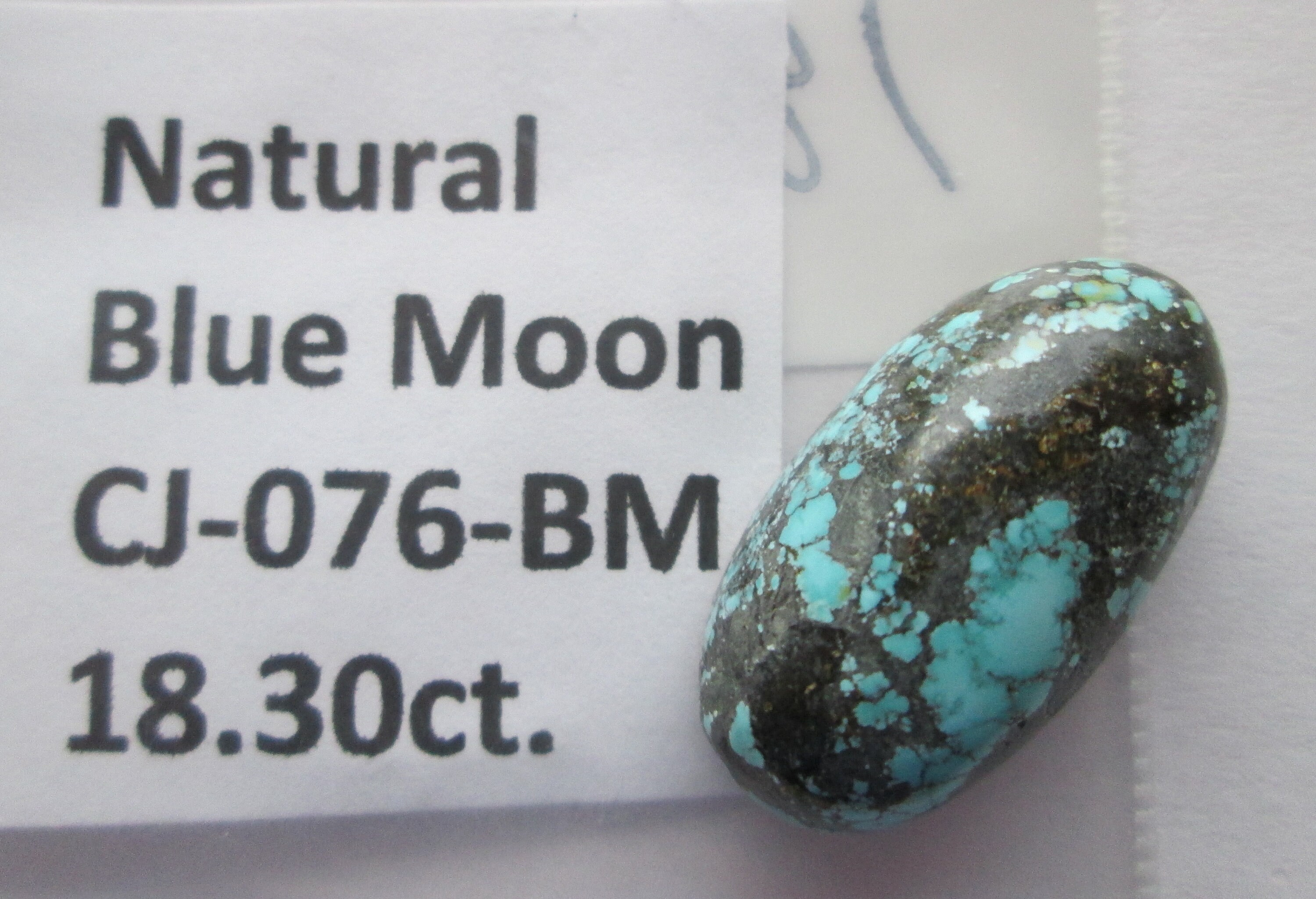 18.30 Ct. Natural Blue Moon Turquoise Gemstone, # CJ 076 - Etsy