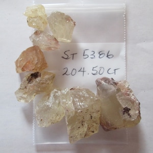 204.50 cts. of Natural Oregon Sunstone Rough, Photographed Dry, ST 5386
