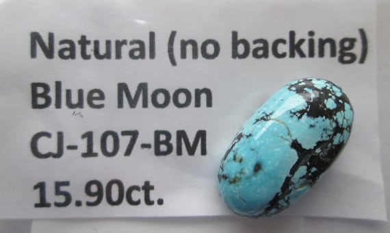 15.90 Ct. 100% Natural Blue Moon Turquoise Gemstone, # CJ 107 - Etsy