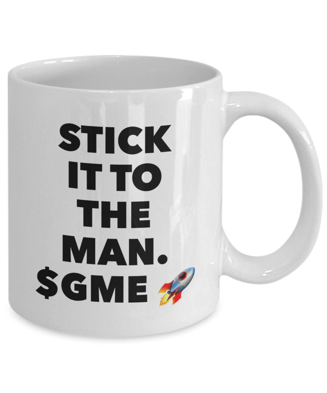 Reddit Meme Mug for Gamestop Investors Stick It to the Man. Etsy
