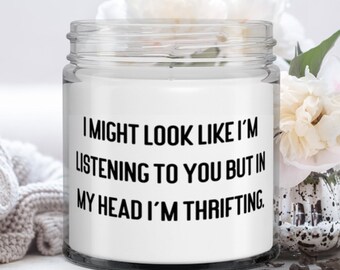 Thrifting Scents Soy Wax Candle, Funny Gift For Friends
