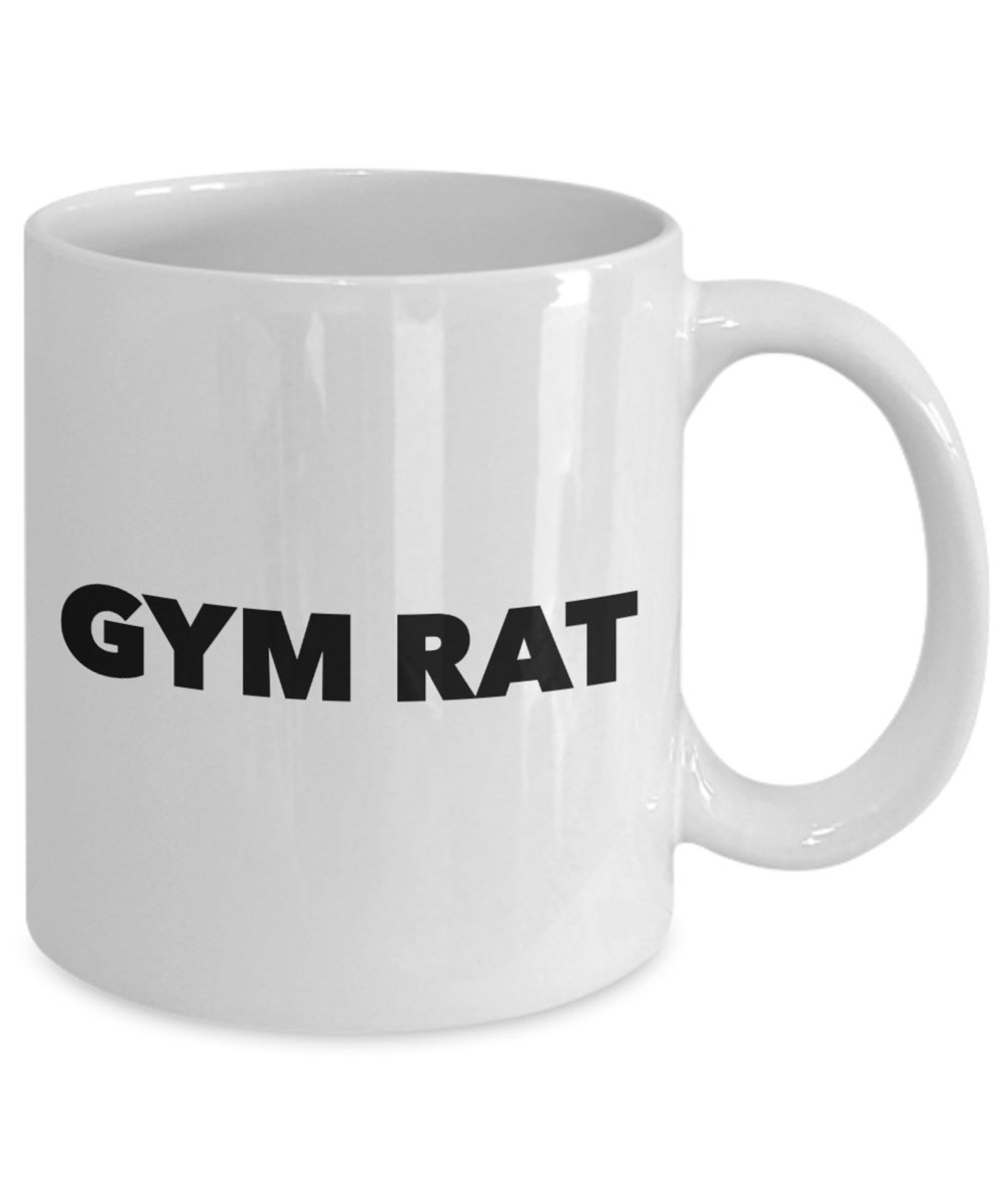 Funny gift mug for a friend GYM RAT celebrate a happy Etsy