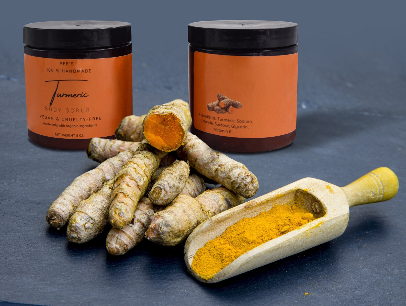 Turmeric Body Scrub 8oz Soothing Skin Care Etsy.de