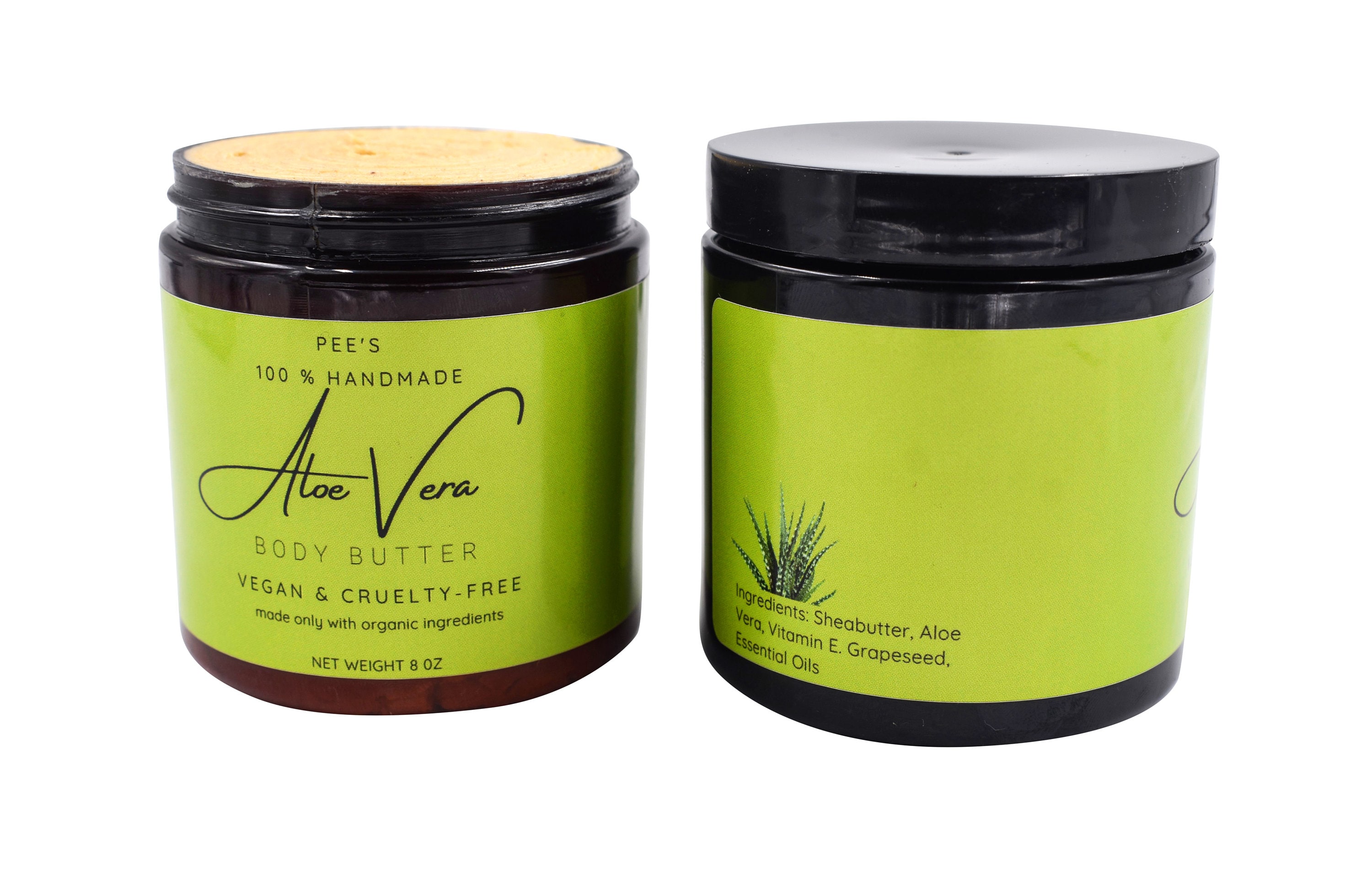 Aloe Vera Body Butter 8oz Natural Moisturizer Soothing Etsy