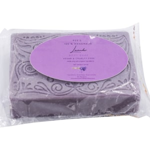 Lavender Soap Bar, 100 % All Natural Handmade Soap, Vegan Soap,  Essential Oils