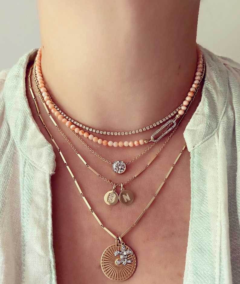 Natural Angel Skin Coral Necklace