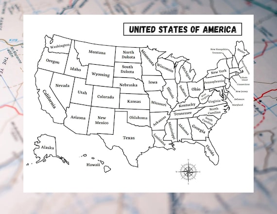 Hoja De Trabajo Para Colorear El Mapa De Los Estados Unidos 339x480