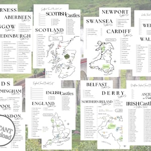 Großbritannien Reise-Starterführer zum Ausdrucken - Digitaler Download - England, Schottland, Wales, Nordirland