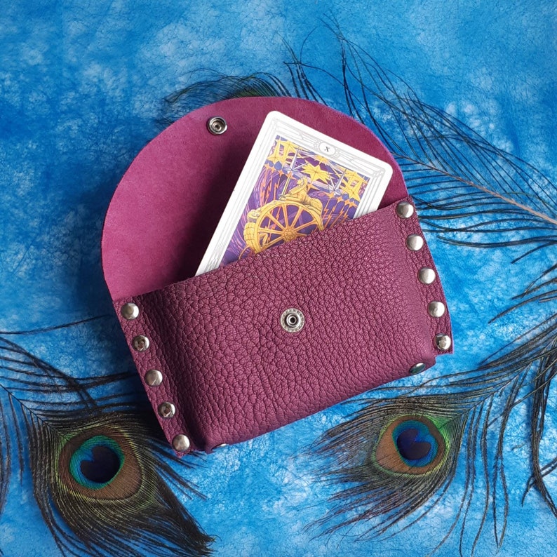 Tarot leather case Tarot cards box Tarot cards Leather Etsy