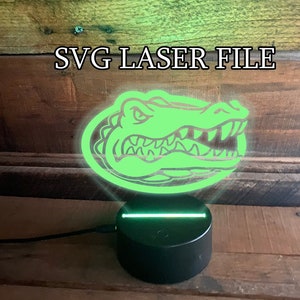 Florida Gators Night-Light Acryl Laser Cut Datei - Glowforge Optimiert