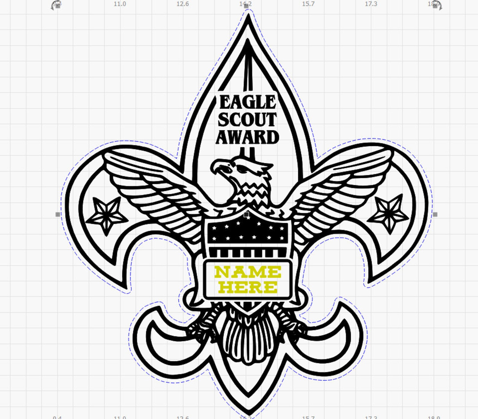 BSA Eagle Scout Award Laser Cut File Optimized Etsy Singapore