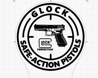 GLOCK PERFECTION 1990's USA AUSTRIA LAPEL VEST TIE HAT PIN G17 