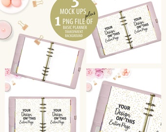 Pakiet makiety planera Lavender, makieta dziennika, makieta segregatora planera, makieta, mockup, mockup na Flatlay, JPEG, PNG i edytowalny mockup