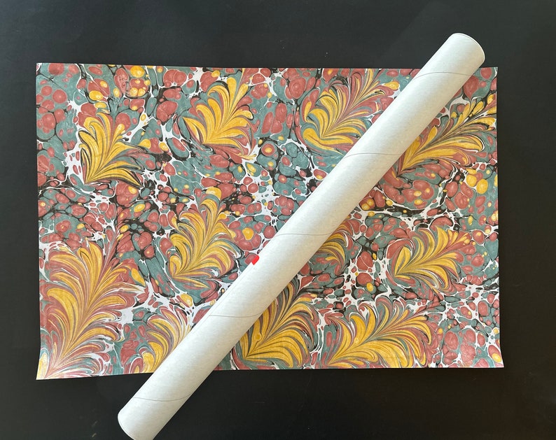 NEW Freamable Handmade Floral Marbled Paper, Book Binding Paper 12x18 Inch, 32x45 Cm Etsy Canada