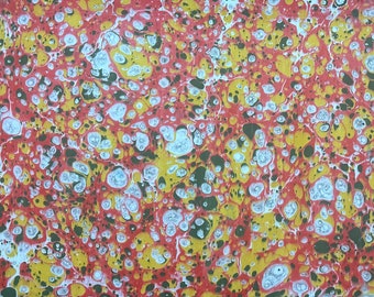 Original Hand Marbled Paper, Neftli Ebru, Ebru Art, Paper Marbling, Scrapbooking Paper 12x18”