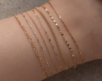 Gold Fußkettchen nicht anlaufend in 14k gold filled, zierliche Gold Fußkettchen, Gold Fußkettchen, Zierliches Fußkettchen,