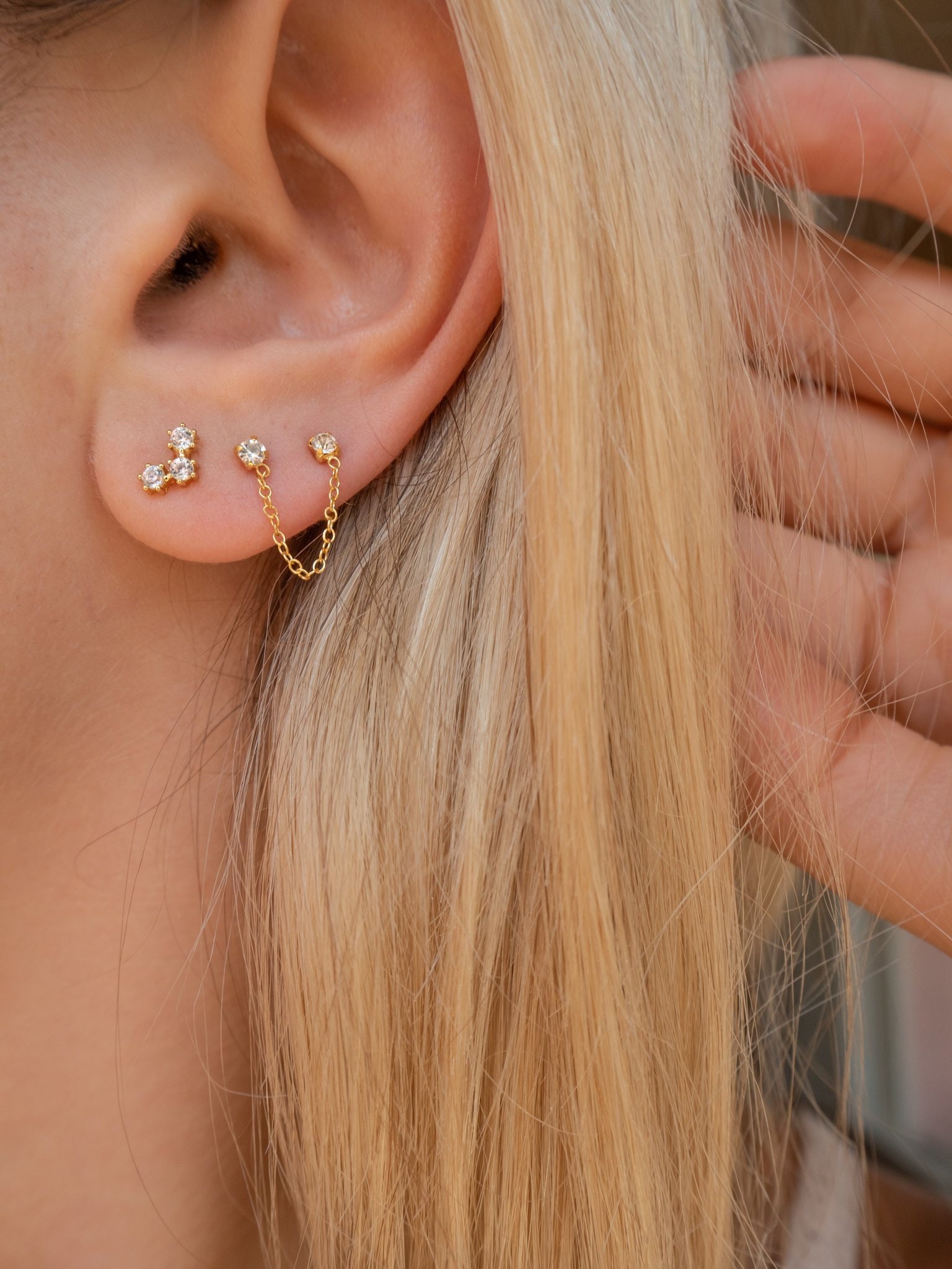 14k Tragus Cartilage Ear Piercing Earrings - With Safety Screw-tiepthilienket.edu.vn