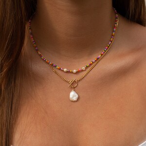 Sunday Best Pearl Toggle Necklace