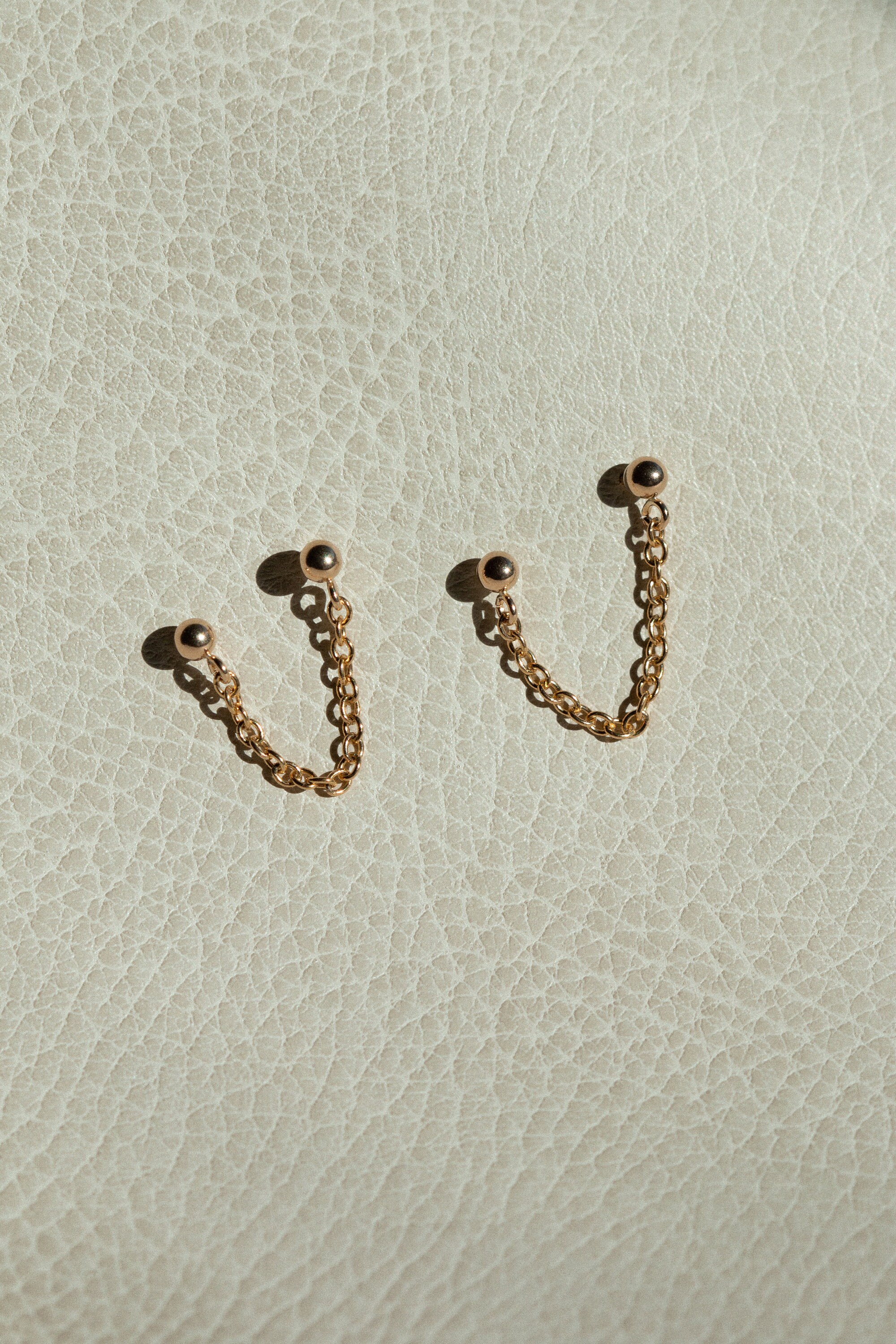 Double Piercing Earring Set - Second Hole Earrings - Chain