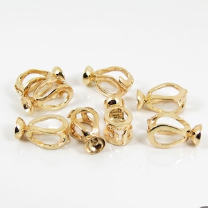 14K Solid Yellow Gold Handmade Twister Necklace Shortener Enhancer Clasp Connector #G500