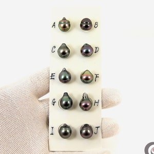 Selectable 12mm Organic Natural Color Tahitian Cultured Semi-Baroque Loose Pearls #L909