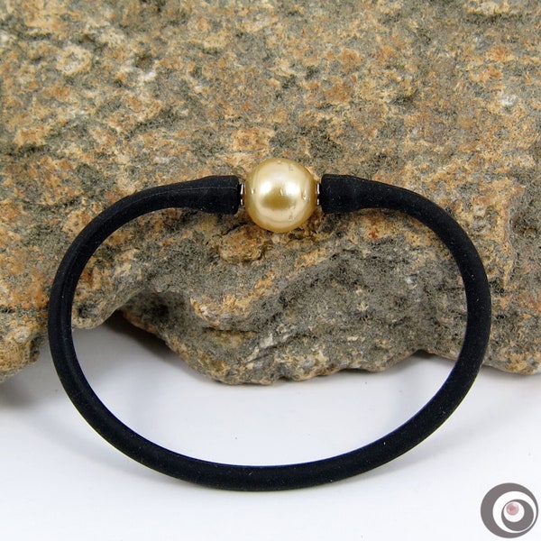 Silicone Bracelet With a Pearl Etsy