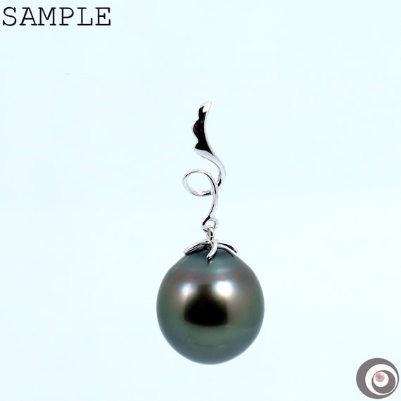 Pince à Pendentif En Or Blanc 14 Carats - 15 Mm - Pour Perles Ou Charmes