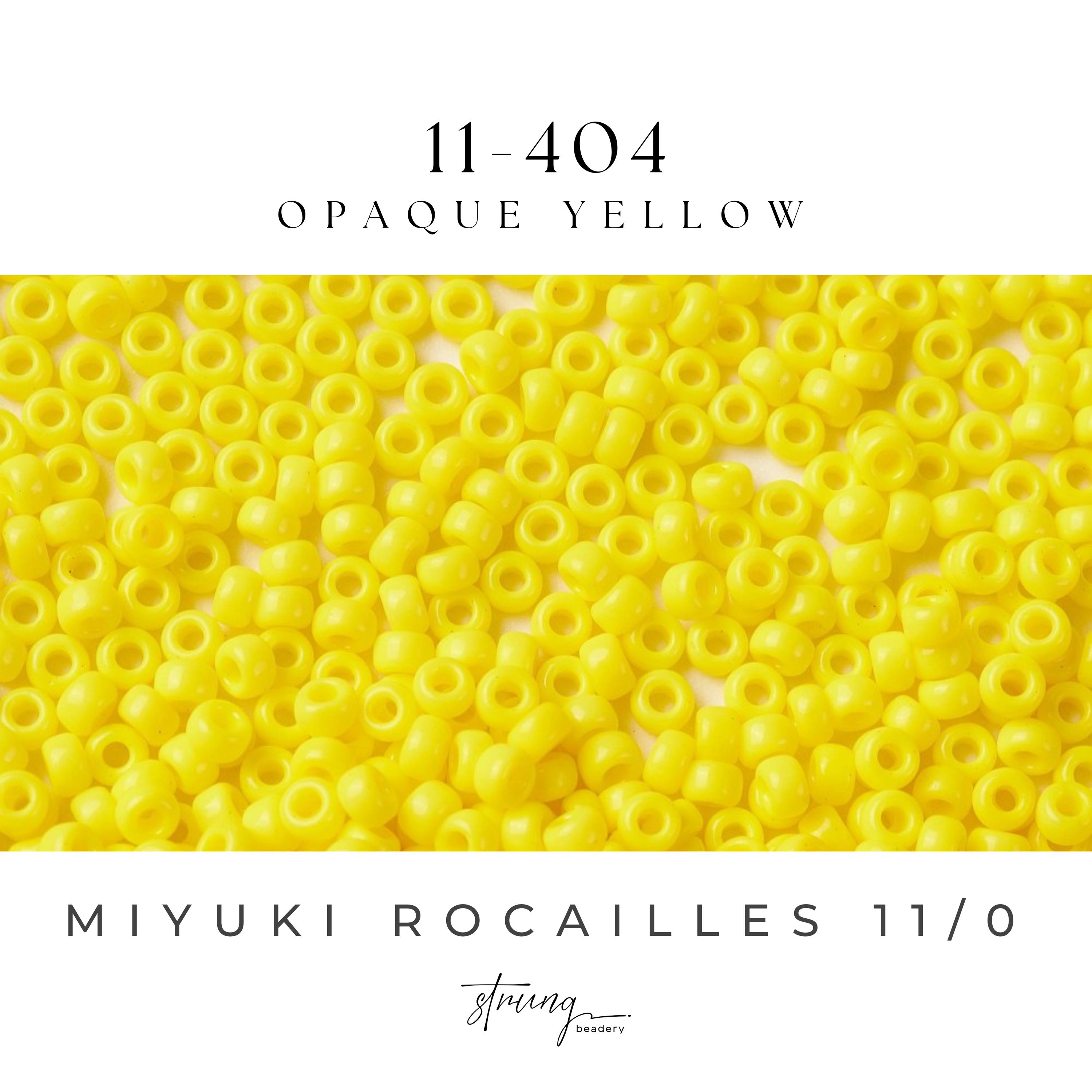 11-404, Miyuki 22g Op Yellow 11-404, Miyuki 22g Op Yellow