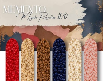 Mezcla de cuentas de rocalla Memento Miyuki, 11/0/6 colores, cuentas redondas de vidrio japonesas, para bisutería, bordado, telar, 9 g cada una