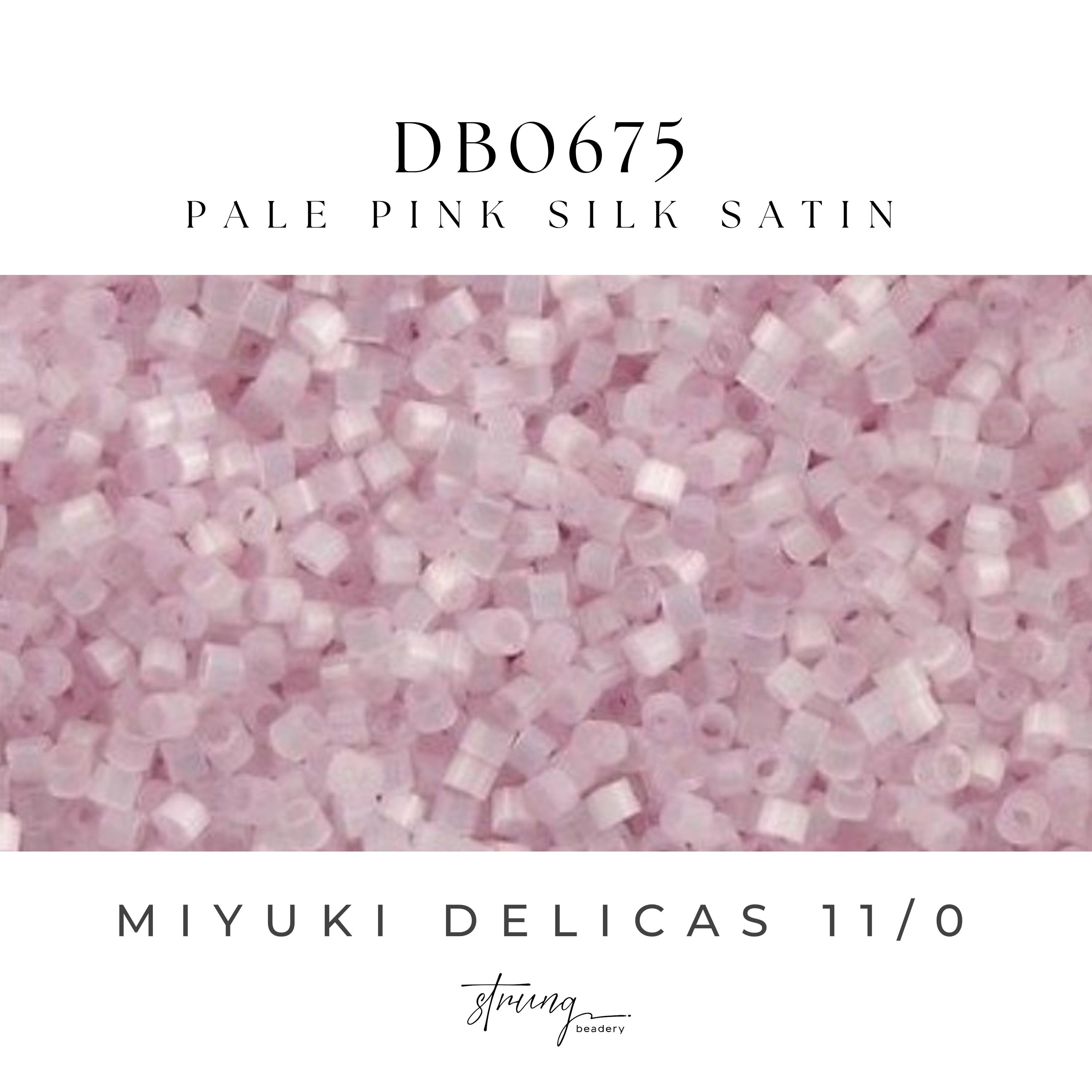 DB0675 Miyuki Delica 8 Grams 11/0 | Pale Pink Silk Satin, 8 Grams
