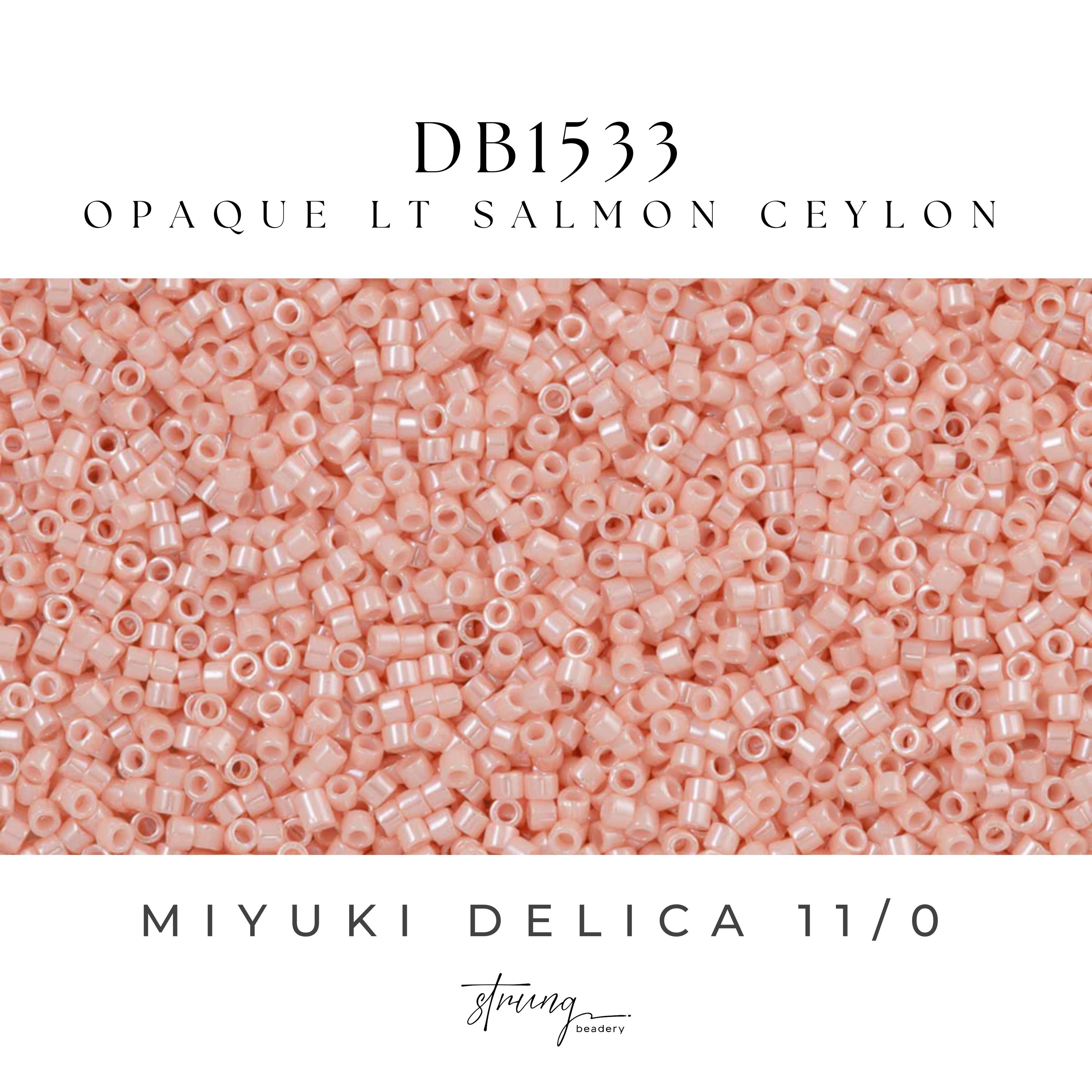 DB1533 ミユキ デリカビーズ 11/0 不透明ライトサーモンセイロン - 8 