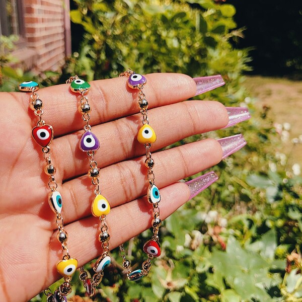 Mens Evil Eye Bracelet Etsy