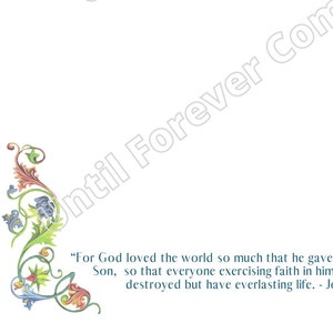 John 3:16 JW Briefpapier --> (4) Vier PNG Dateien zum Download