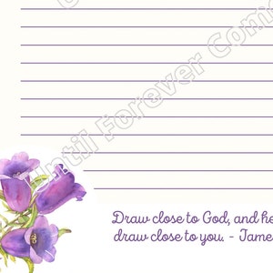 James 4:8 JW Printable Stationery for DIGITAL download