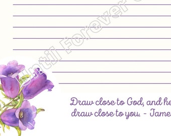 James 4:8 JW Printable Stationery for DIGITAL download